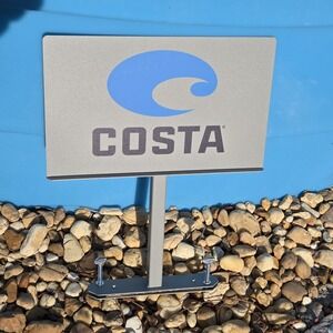NEW Costa Store Authentic Promo Retail Display Sign Metal Sunglasses  RARE